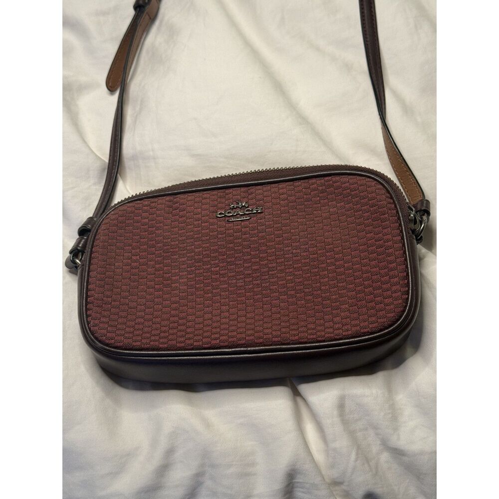 Coach Jacquard Zip Purse